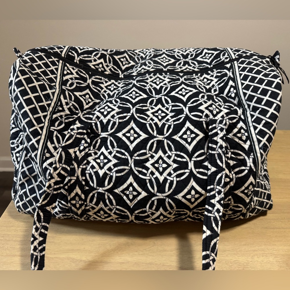 Vera Bradley Black and White Patterned Women's Duffle Bag